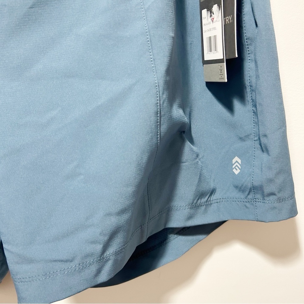 New Free Country Hybrid Shorts Size XXL Sage Steel Quick Drying Workout Hiking - Picture 4 of 13